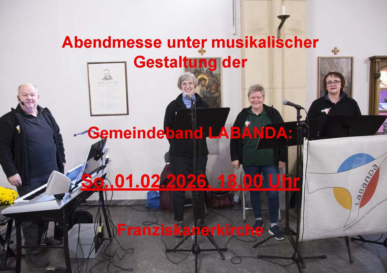 Gottesdienst mit der Gemeindeband Labanda